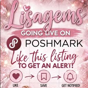 "NEW HERE? Tap LIKE on this listing so you get alerts when Lisagems goes live